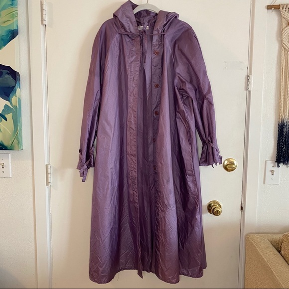 Purple raincoat by The Totes coat - Picture 2 of 5